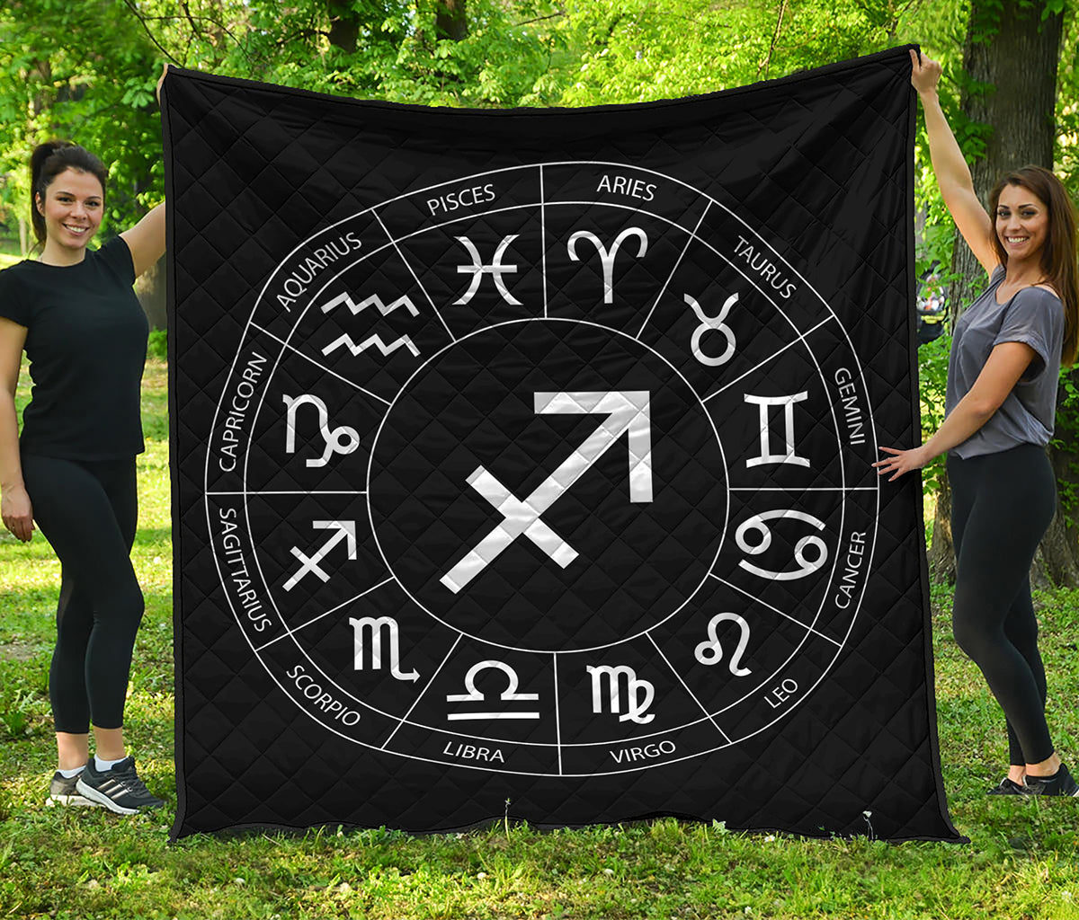 Astrology Sagittarius Sign Print Quilt