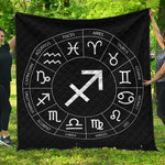 Astrology Sagittarius Sign Print Quilt