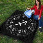 Astrology Sagittarius Sign Print Quilt
