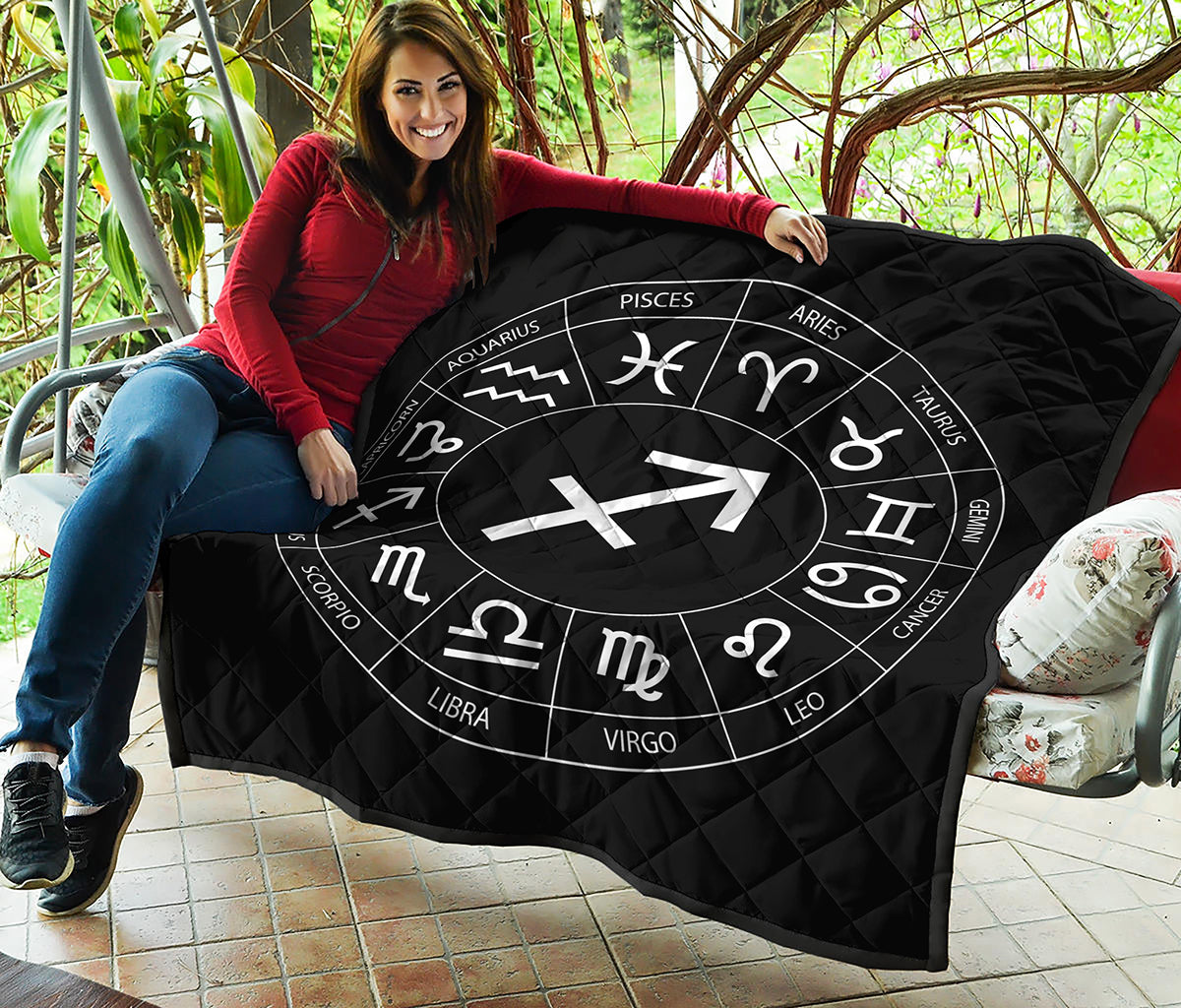 Astrology Sagittarius Sign Print Quilt