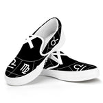 Astrology Sagittarius Sign Print White Slip On Shoes
