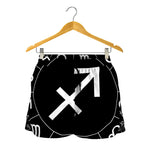Astrology Sagittarius Sign Print Women's Shorts