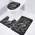 Astrology Scorpio Sign Print 3 Piece Bath Mat Set