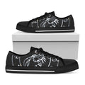 Astrology Scorpio Sign Print Black Low Top Sneakers