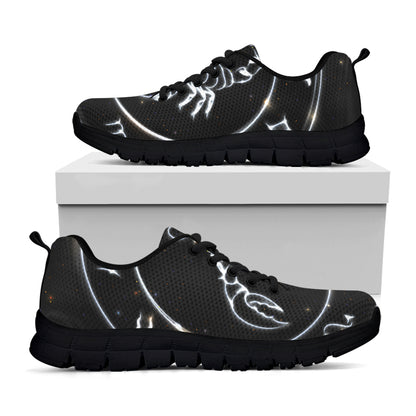 Astrology Scorpio Sign Print Black Sneakers
