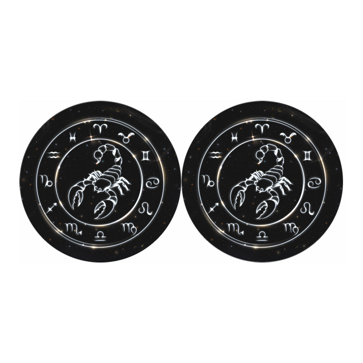 Astrology Scorpio Sign Print Car Coasters