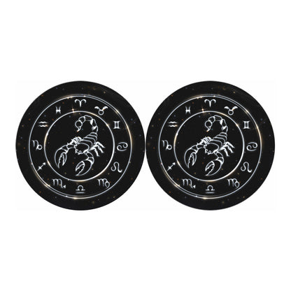 Astrology Scorpio Sign Print Car Coasters