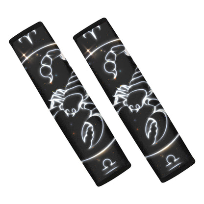 Astrology Scorpio Sign Print Car Seat Belt Covers