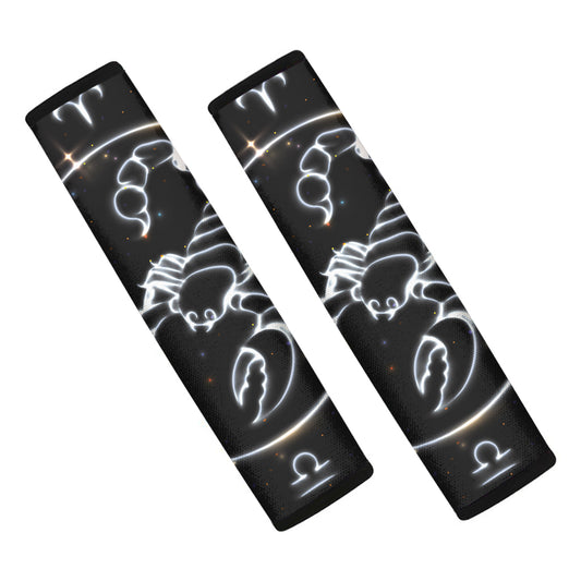Astrology Scorpio Sign Print Car Seat Belt Covers