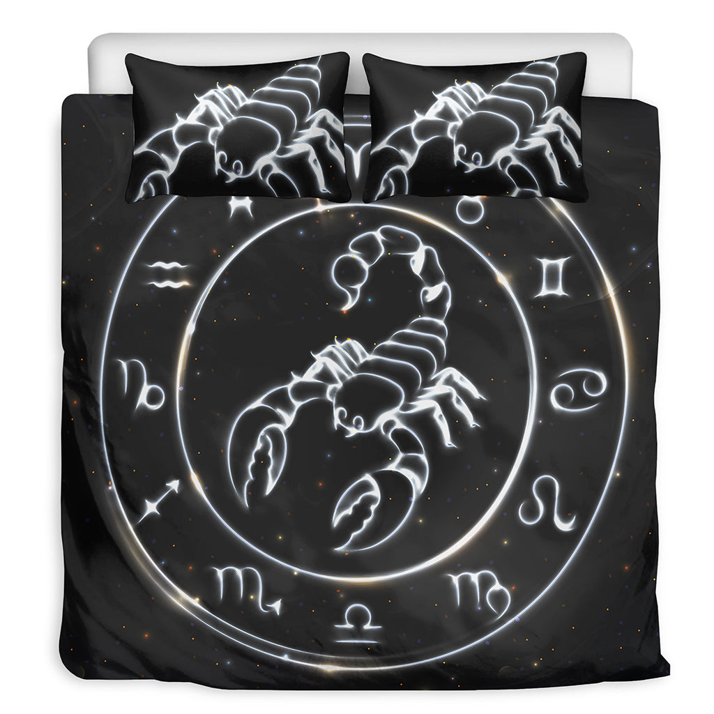 Astrology Scorpio Sign Print Duvet Cover Bedding Set