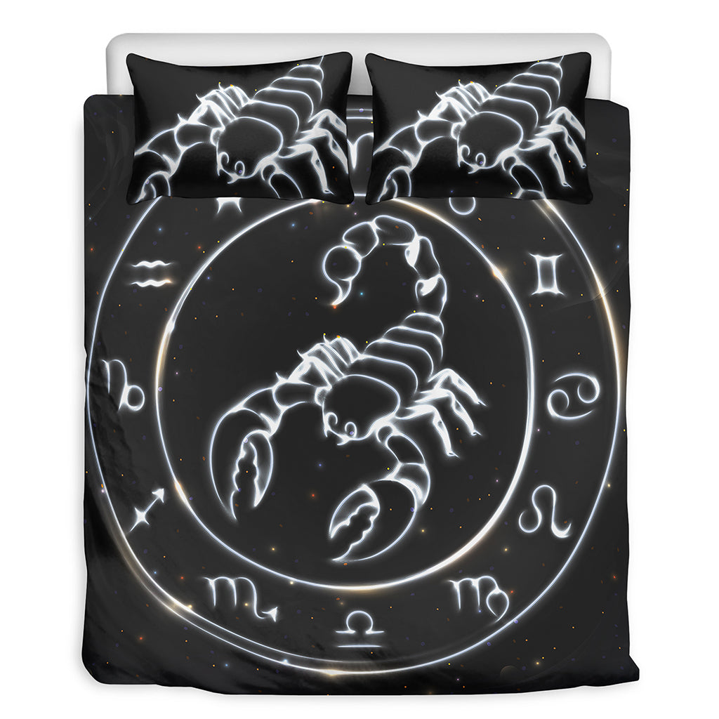 Astrology Scorpio Sign Print Duvet Cover Bedding Set
