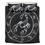 Astrology Scorpio Sign Print Duvet Cover Bedding Set