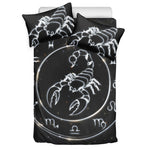 Astrology Scorpio Sign Print Duvet Cover Bedding Set