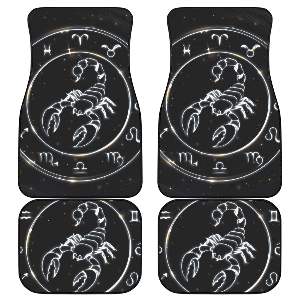 Astrology Scorpio Sign Print Front and Back Car Floor Mats