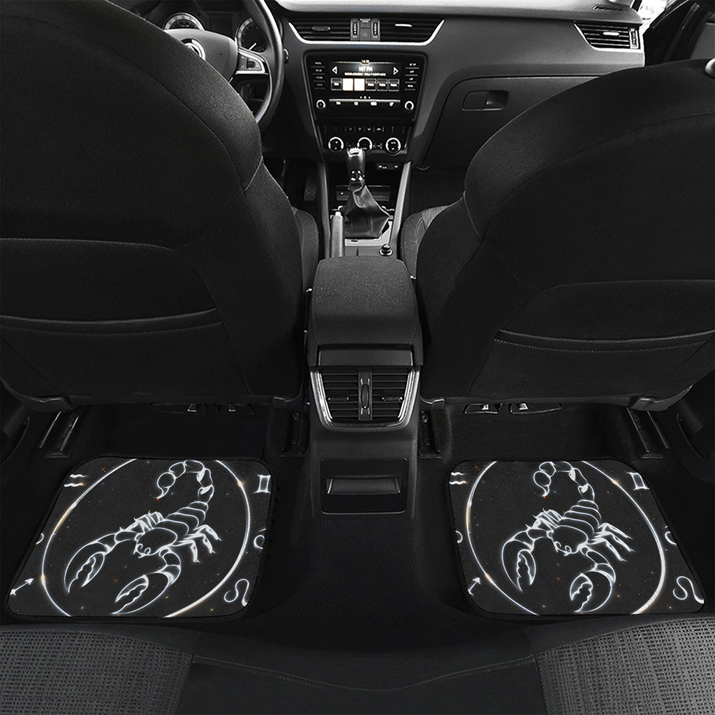 Astrology Scorpio Sign Print Front and Back Car Floor Mats