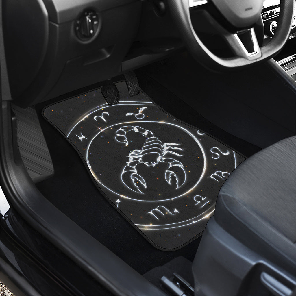 Astrology Scorpio Sign Print Front and Back Car Floor Mats