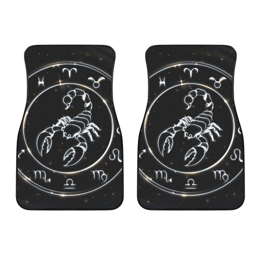 Astrology Scorpio Sign Print Front Car Floor Mats