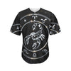 Astrology Scorpio Sign Print Men's Baseball Jersey