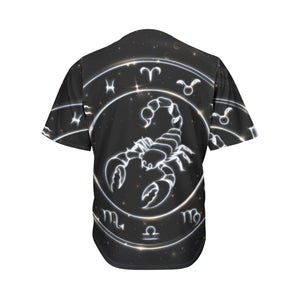 Astrology Scorpio Sign Print Men's Baseball Jersey