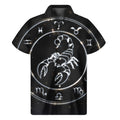 Astrology Scorpio Sign Print Men's Short Sleeve Shirt