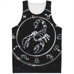 Astrology Scorpio Sign Print Men's Tank Top