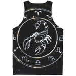 Astrology Scorpio Sign Print Men's Tank Top