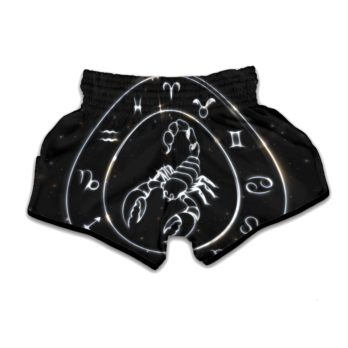 Astrology Scorpio Sign Print Muay Thai Boxing Shorts