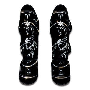 Astrology Scorpio Sign Print Muay Thai Shin Guard