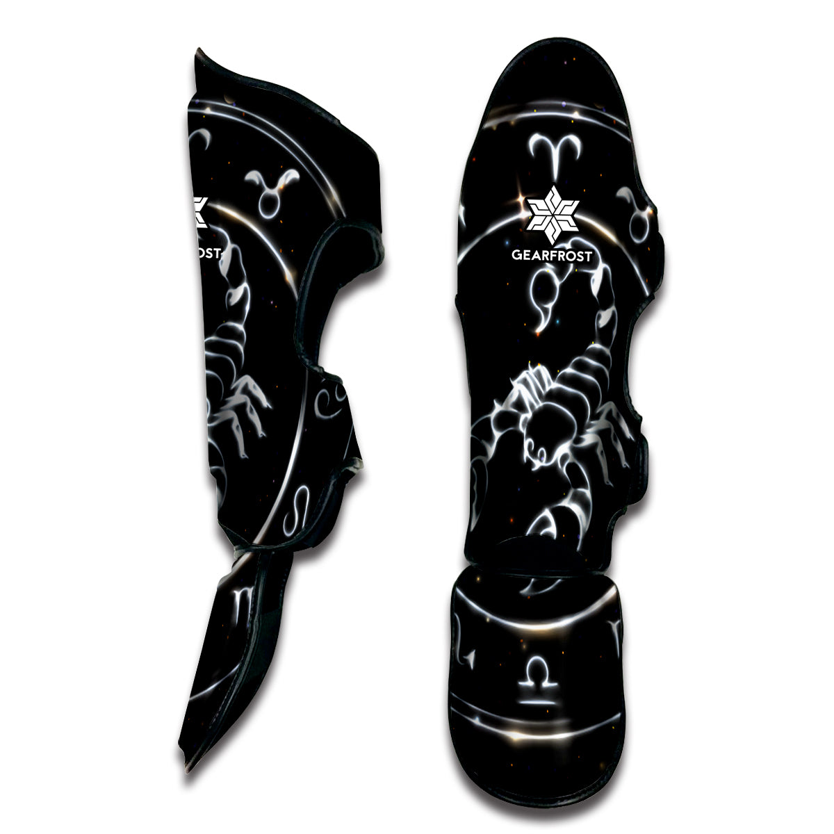 Astrology Scorpio Sign Print Muay Thai Shin Guard