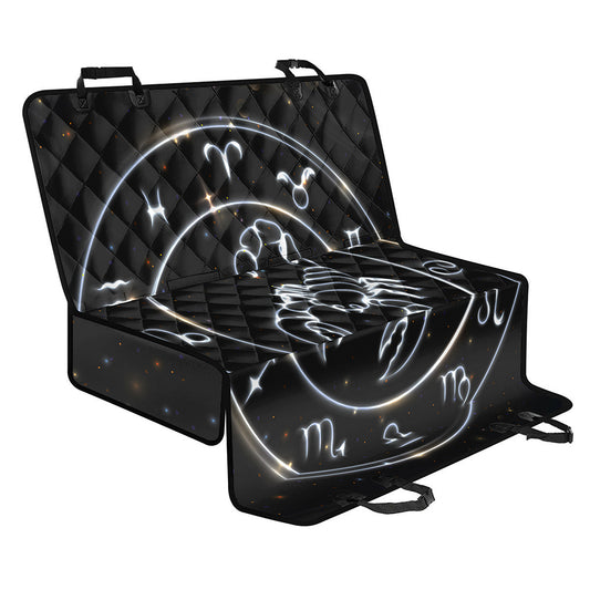 Astrology Scorpio Sign Print Pet Car Back Seat Cover