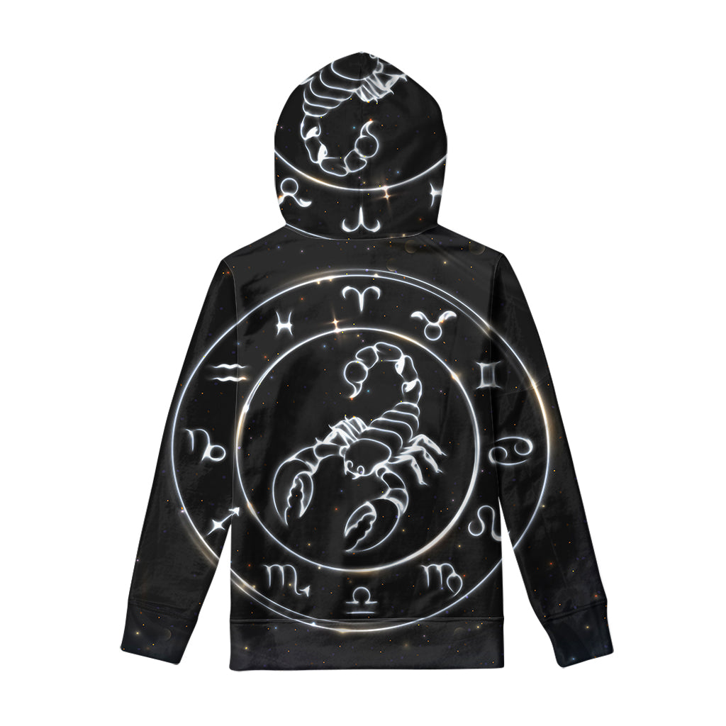 Astrology Scorpio Sign Print Pullover Hoodie