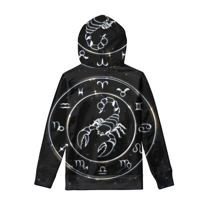 Astrology Scorpio Sign Print Pullover Hoodie