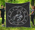Astrology Scorpio Sign Print Quilt