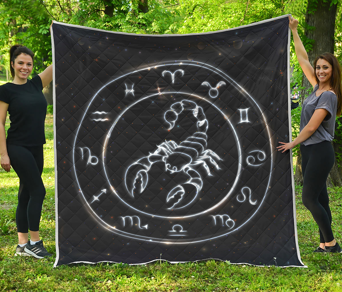 Astrology Scorpio Sign Print Quilt