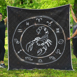 Astrology Scorpio Sign Print Quilt