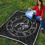 Astrology Scorpio Sign Print Quilt