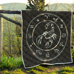 Astrology Scorpio Sign Print Quilt