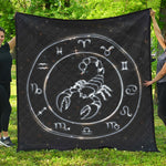 Astrology Scorpio Sign Print Quilt