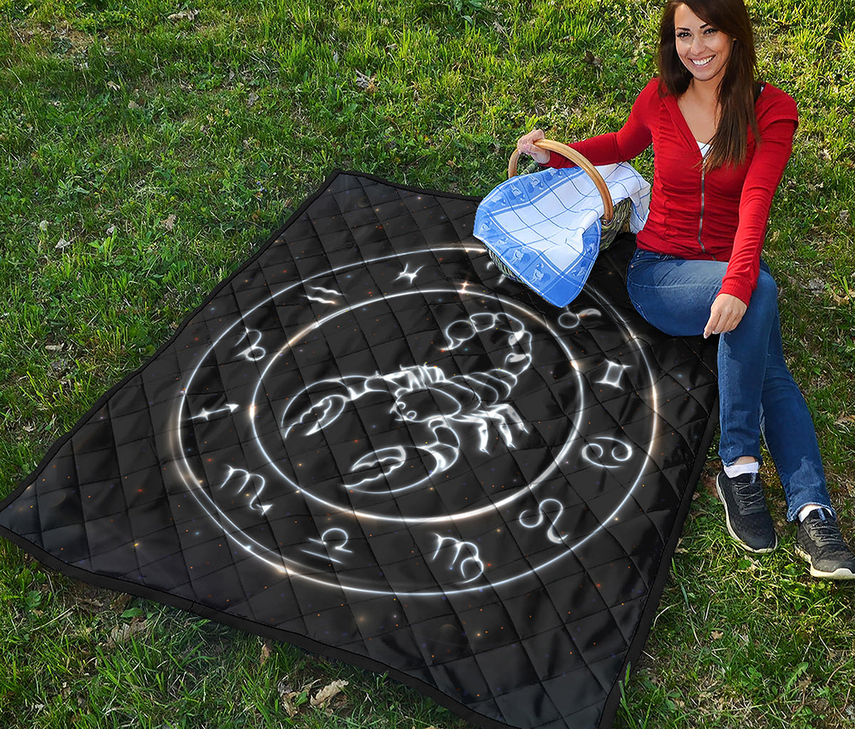 Astrology Scorpio Sign Print Quilt