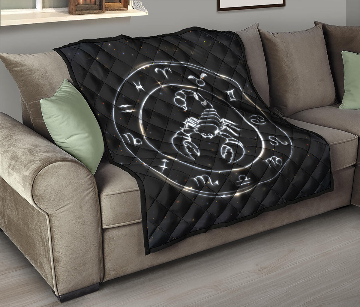 Astrology Scorpio Sign Print Quilt