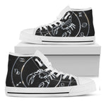 Astrology Scorpio Sign Print White High Top Shoes