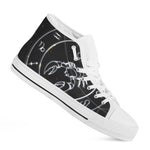 Astrology Scorpio Sign Print White High Top Shoes