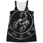 Astrology Scorpio Sign Print Women's Racerback Tank Top