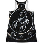 Astrology Scorpio Sign Print Women's Racerback Tank Top