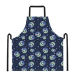 Astronaut Alien Cat Print Apron