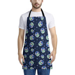 Astronaut Alien Cat Print Apron