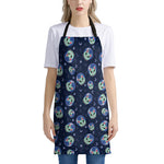 Astronaut Alien Cat Print Apron