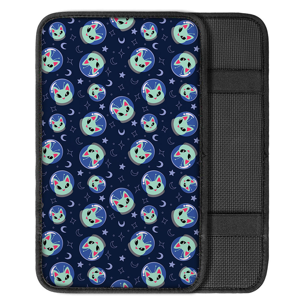 Astronaut Alien Cat Print Car Center Console Cover