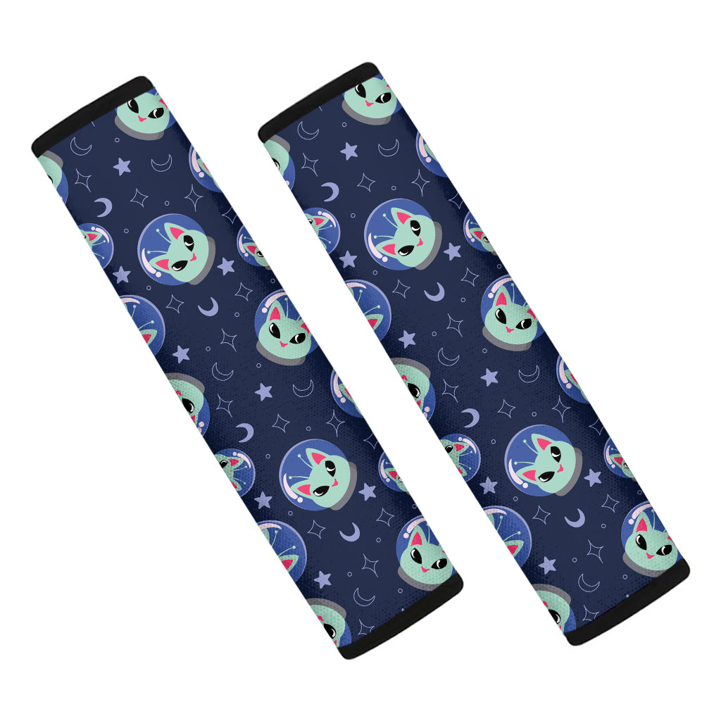 Astronaut Alien Cat Print Car Seat Belt Covers