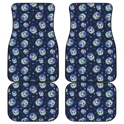 Astronaut Alien Cat Print Front and Back Car Floor Mats
